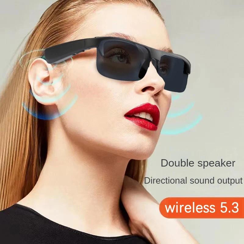 Upgraded smart Bluetooth V5.3 sunglasses, multifunctional sunglasses wireless TWS headphones, black technology for men and women - Image 5