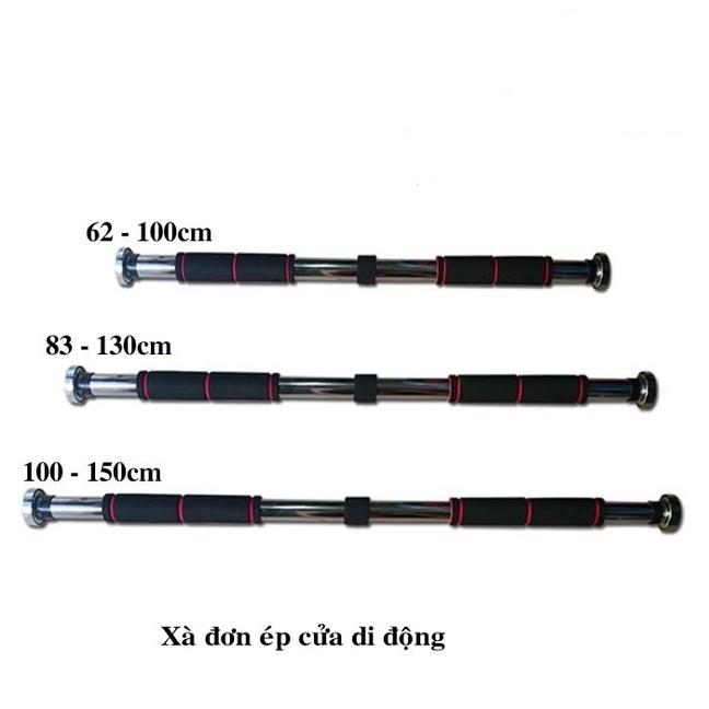 Thanh tập xà đơn treo tường gắn cửa nhiều cỡ từ 62-150cm tùy chỉnh phù hợp tập gym tại nhà tăng cơ bắp WELIKE x a