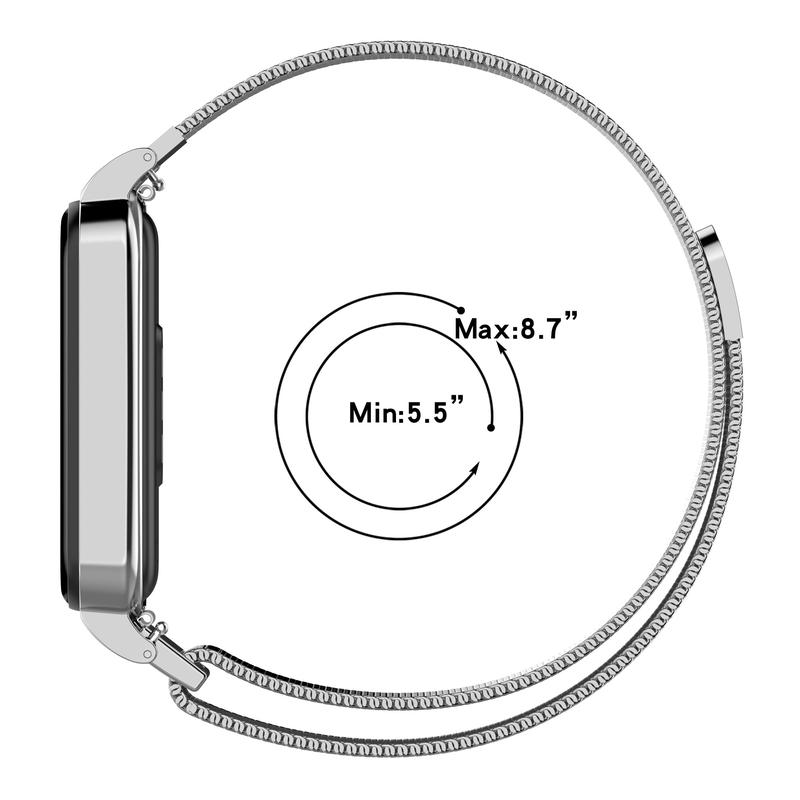 Product Introduction of Milanese Loop Strap For Xiaomi Smart band 9 Active / 8 Active stainless steel watch belt for Redmi Smart Band 3 2 Bracelet Bands 18