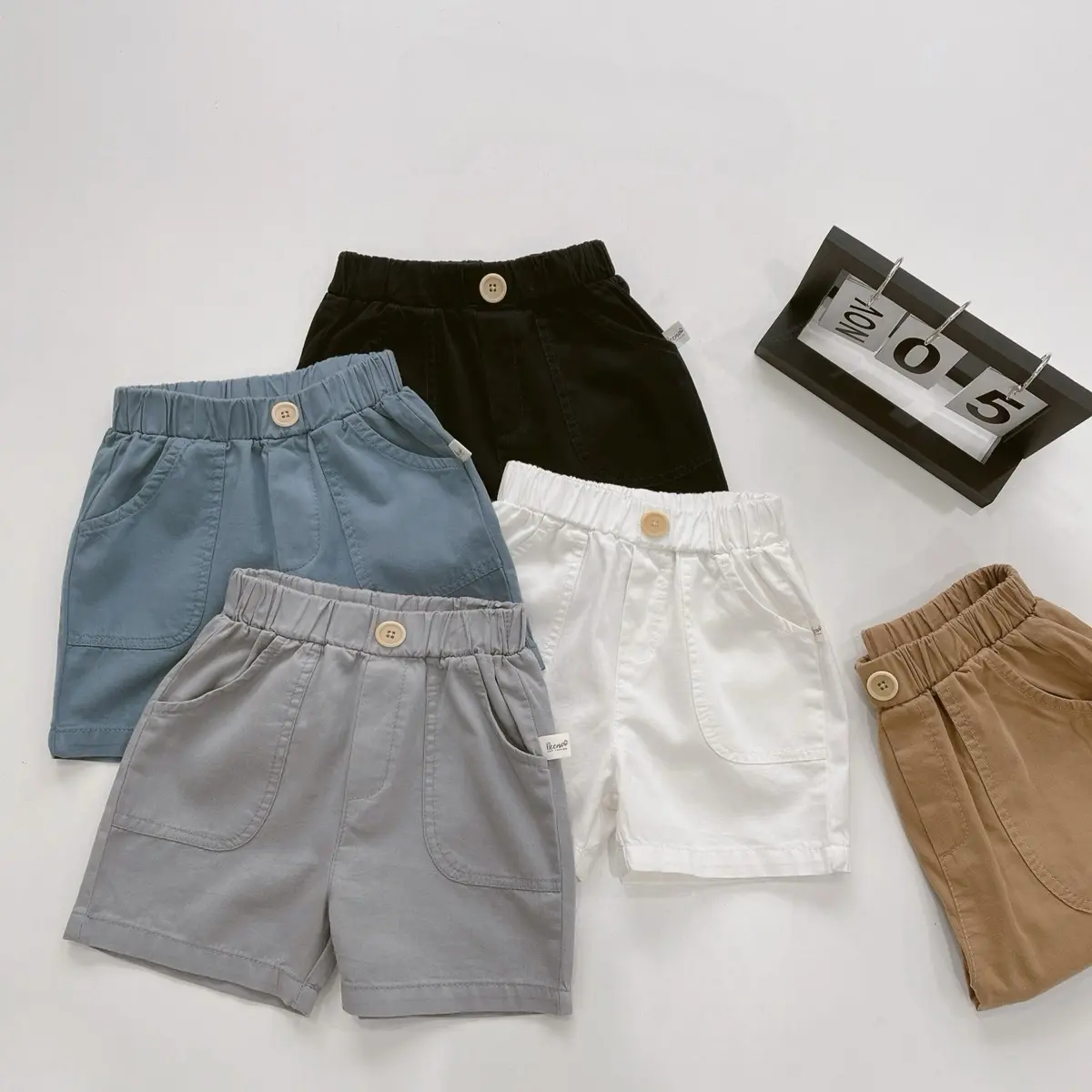 [BeerMi] Quần short bé trai Quần đùi bé trai chất liệu kaki mềm mại thoáng khí dễ dàng phối đồ.