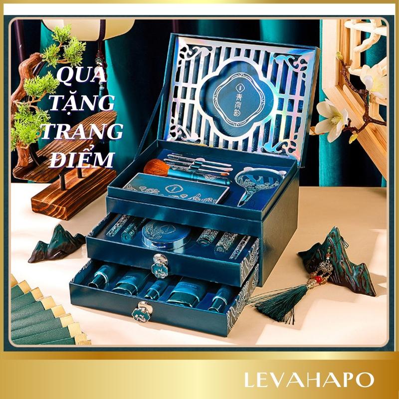 Bộ Trang Điểm Nội Địa Trung Làm Đẹp Đầy Đủ Cơ Bản Quà Tặng 18 Món Son Kem Cosmetic Phấn Phủ Kem Nền Kem Lót Mỹ Phẩm Che Khuyết Điểm Nữ Son Môi Perfume Women