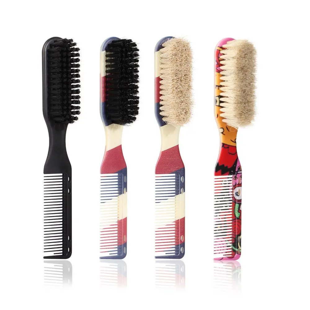 Double-sided Beard Brush & Cleaning Brush, 1 Count Multifunctional Heatless Styling Tool for Men, Perfect Beard Care and Hair Management Tool