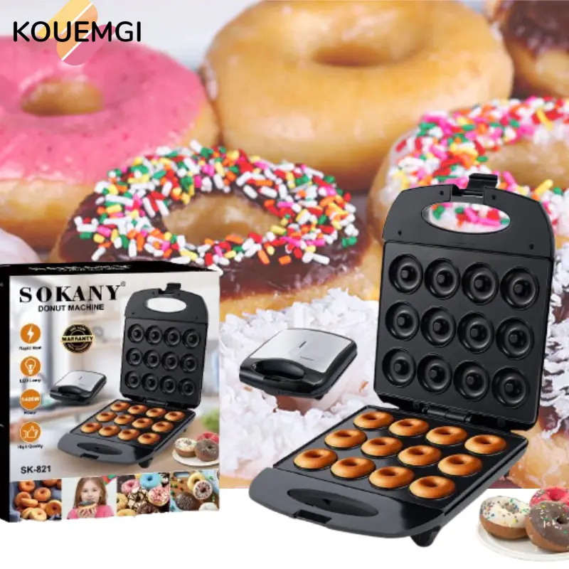 Donut maker machines 7/12/16 hole For Gift palace grid machines breakfast Home Cake Dessert maker donut  maker