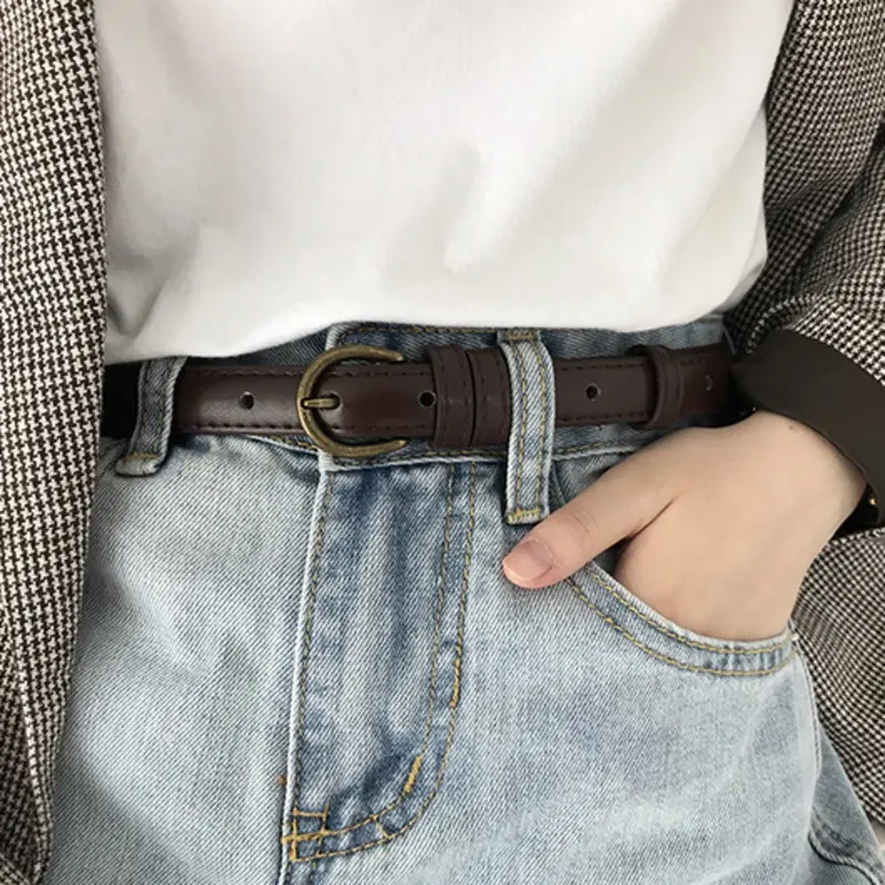 Black belt casual simple personality Joker belt accessories for men and women