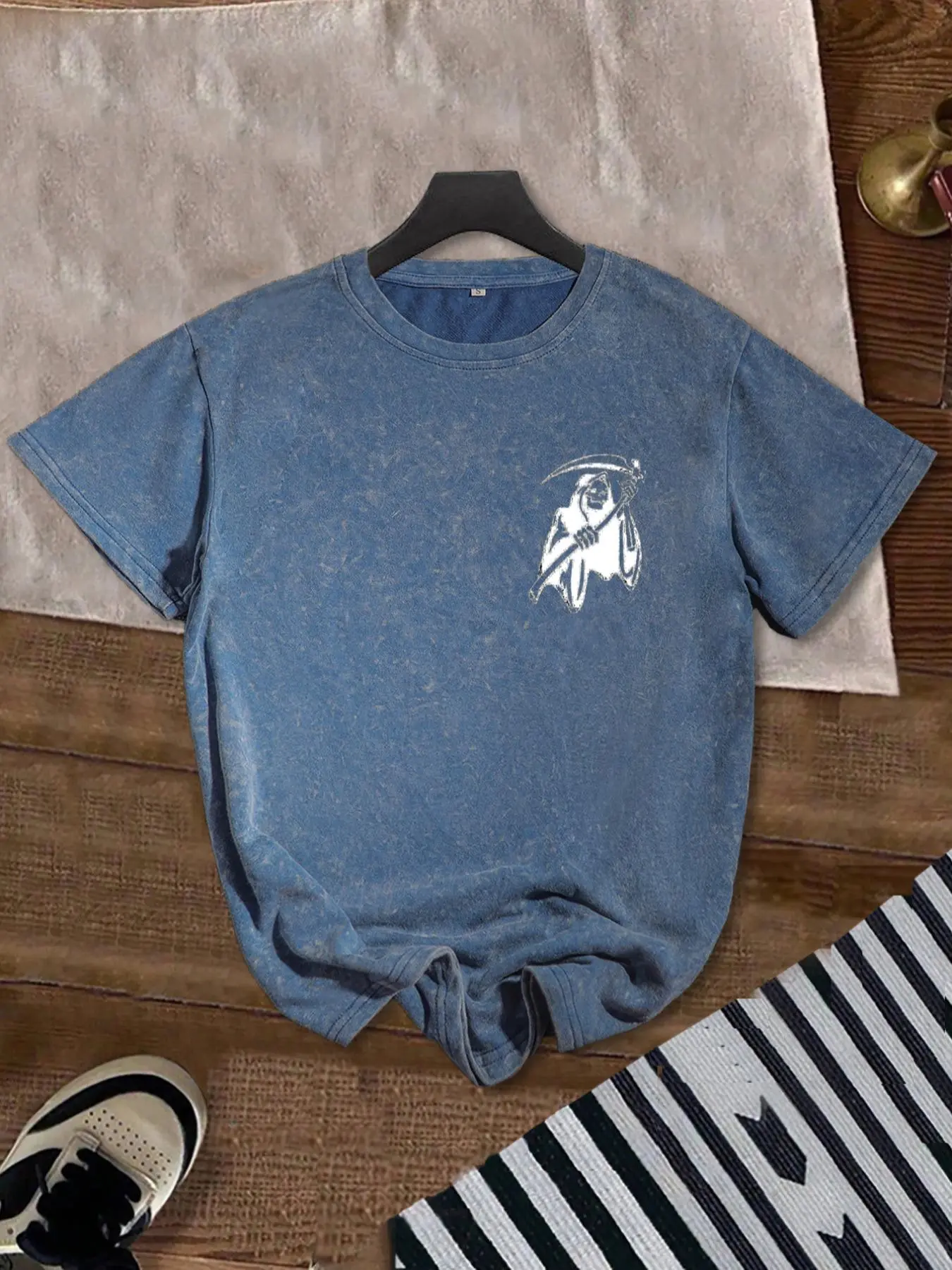 Women's Eagle Print Round Neck Tee, Vintage Trendy Casual Short Sleeve T-shirt for Daily Wear, Ladies Summer Outfit, Top