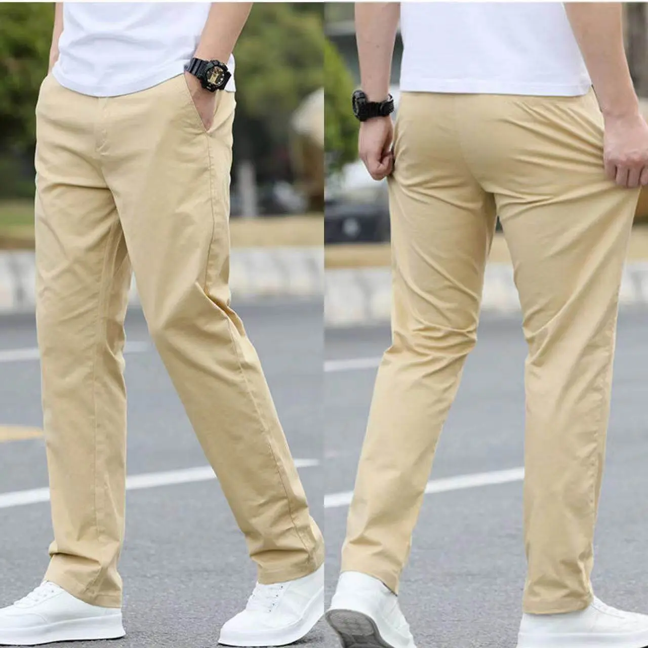 Unique soft youth style men's pants with Korean design, all day comfort.