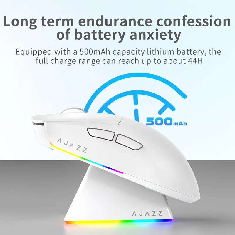 AJAZZ AJ139V2 MC wireless three-mode mouse game gaming office magnetic seat charger PAW3311 500mah 4