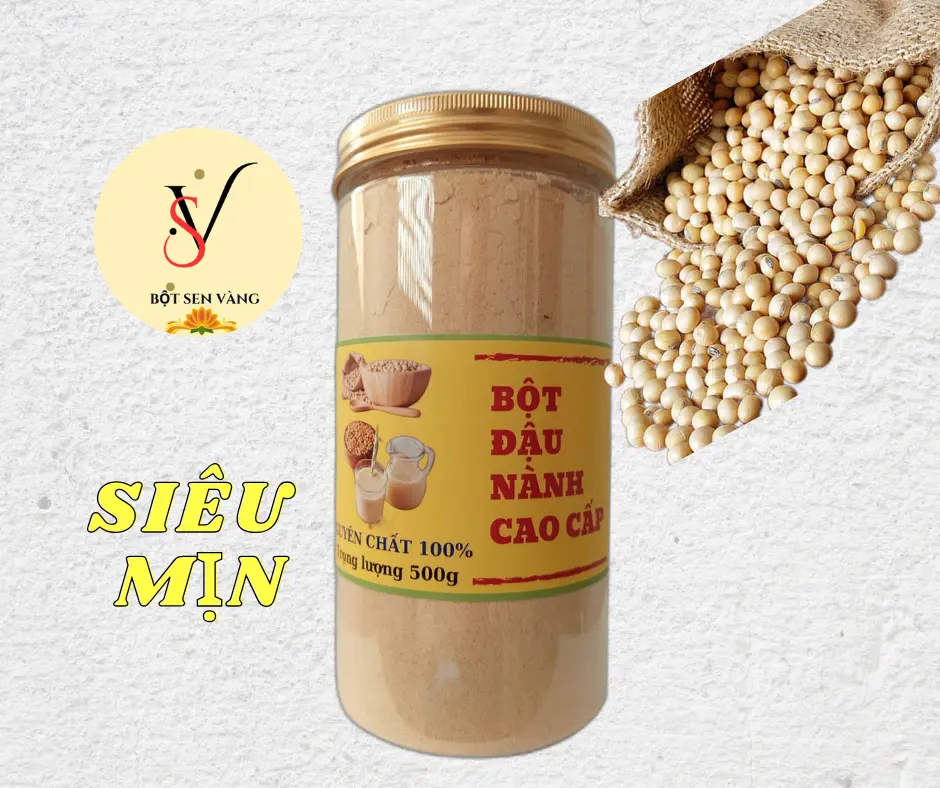 Bột đậu nành cao cấp || 500g - Sen Vàng Food