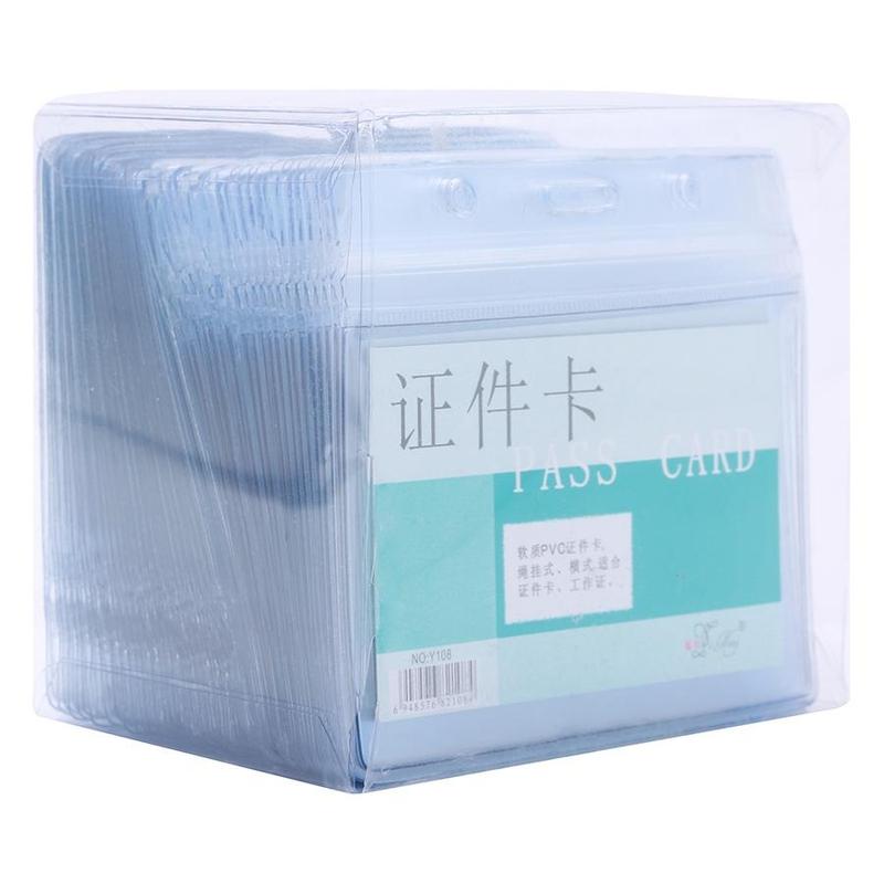 Hộp 50c Thẻ Bảng Tên 108 Dẻo miết miệng chống nước,dây đeo KT trong 60*90mm