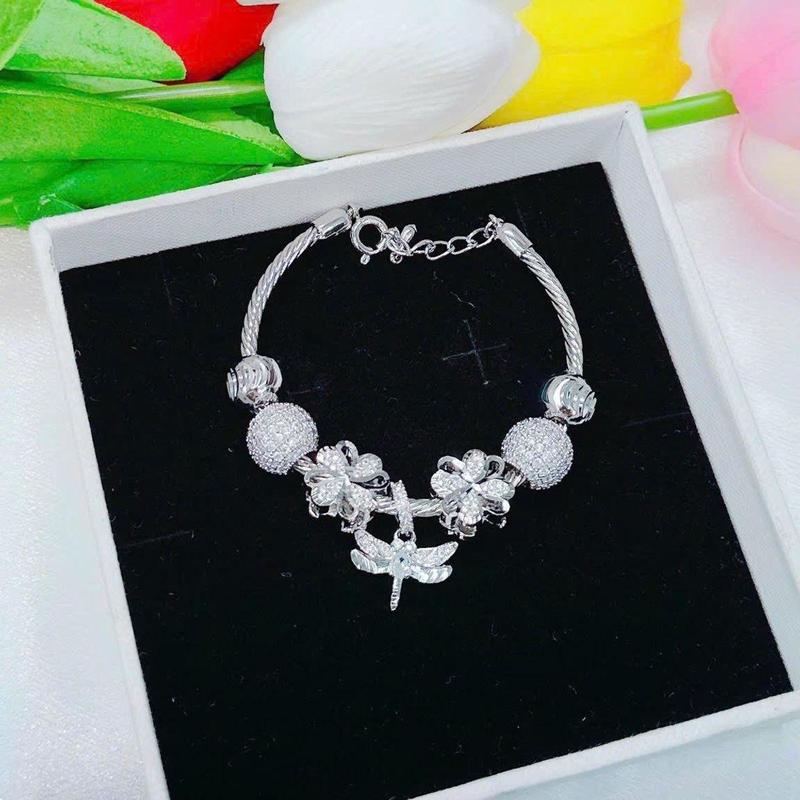 Vòng Pan Chuồn Chuồn (trắng-màu vàng) 0
