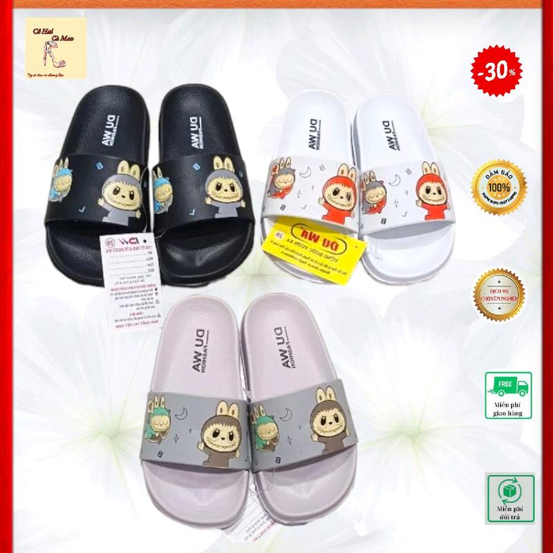 Dép quai ngang bé gái, bé trai hoạt hình Labubu mẫu mới ra dễ thương