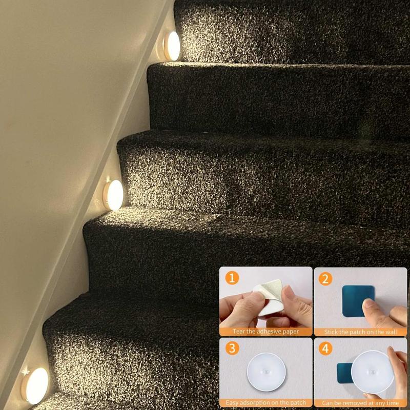 Motion-Sensor LED Wall Light, Outdoor Waterproof Wall Sconce Lamp, Intelligent Induction Light, Wall Lamp for Home Bedroom Kitchen Decoration, Gadgets for The Home, Indoor Lighting, Back to School Supplies 5