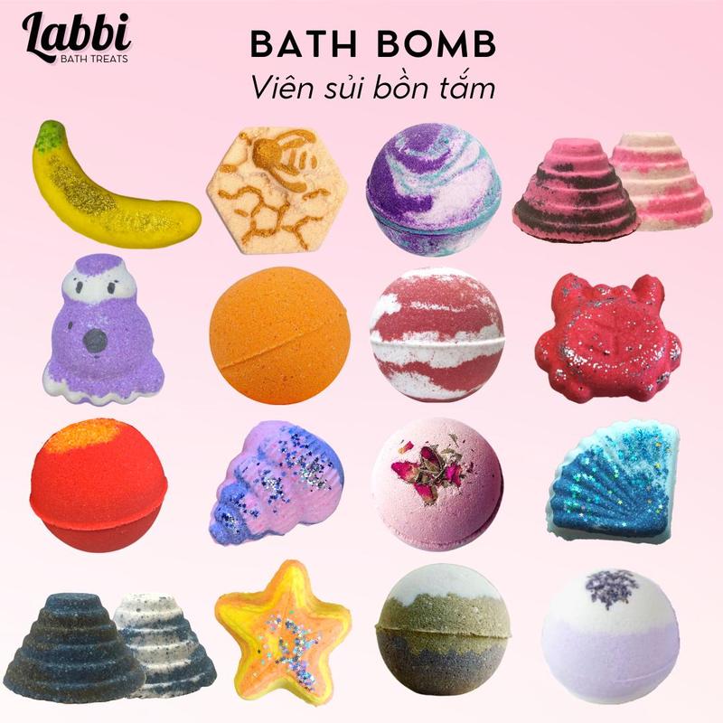 TỔNG HỢP Labbi Bath bomb Viên sủi bồn tắm Bom tắm