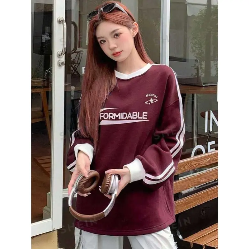 COD - Sweater Oversize Wanita Fleece Korean Formidable - Pakaian Wanita 1