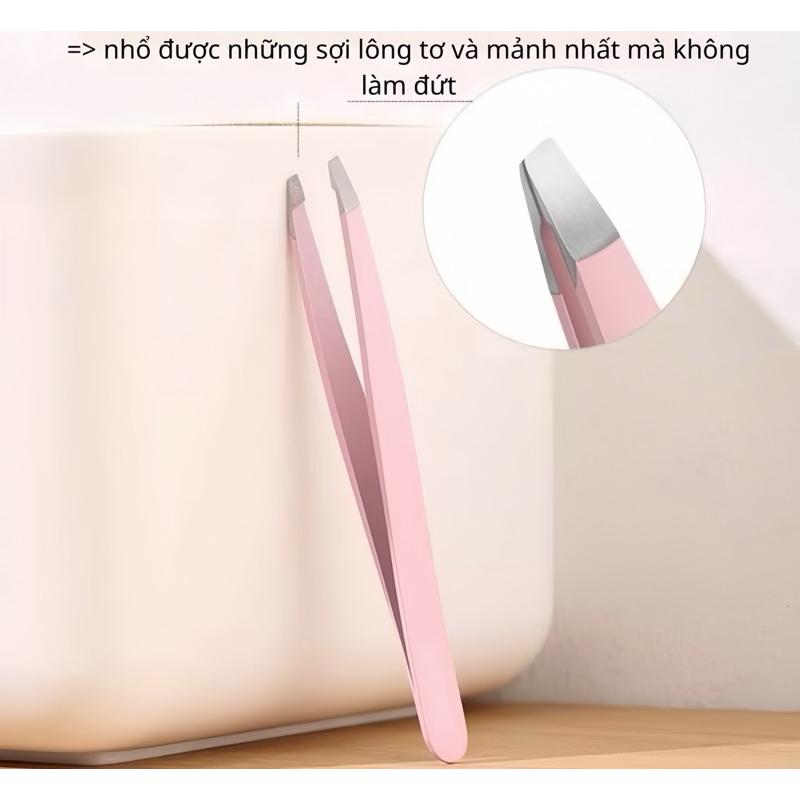  Set 2 Nhíp nhổ râu và tóc bạc lên hết chân mà không bị đứt,tuột  Nhíp nhổ lông cao cấp 