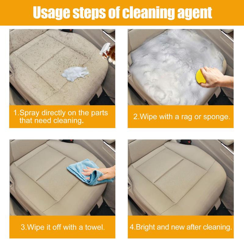 Multi-function Foam Cleaner Car Interior decontamination Cleaning foam cleaner for leather seats Household car  shampoo 4