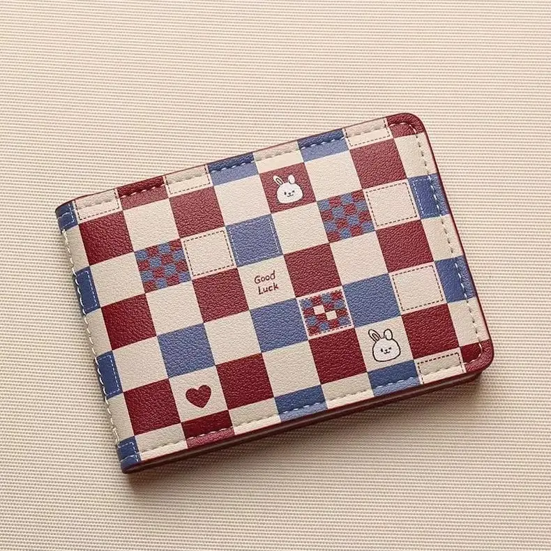 Compact Card Holder for Women, High Aesthetic Cute New Card Slot, ID Cartoon, Anti-Degaussing, Internet Celebrity Card