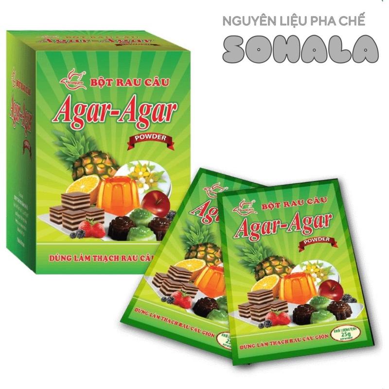 Bột Rau Câu Giòn Hoàng Yến 1 Hộp 250g 10 gói