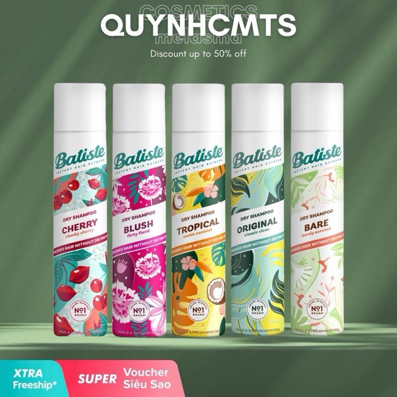  Dầu Gội Khô Batiste Dry Shampoo 200ml giúp Tóc Bồng Bềnh Tức Thì 