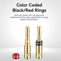 Gambar Vention Konektor Speaker Jack Banana Plugs Gold Plated - BFD dari Vention Authorized Malang Kota Surabaya 5 Tokopedia