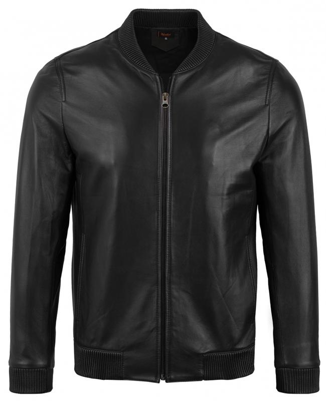  Áo da nam Bomber Jacket bo da áo da xịn cao cấp Fttleather da cừu cao cấp Mã AD602C 