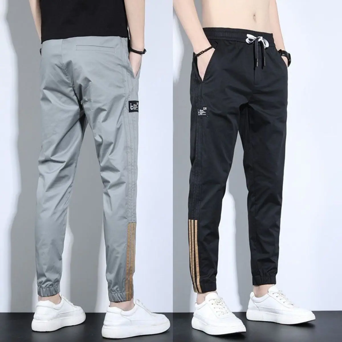 Quần Dài Kaki Jogger Nam Cạp Chun Co Giãn, Phối Kẻ Sọc Cực Đẹp ( Hàng Mới Về ) Sport