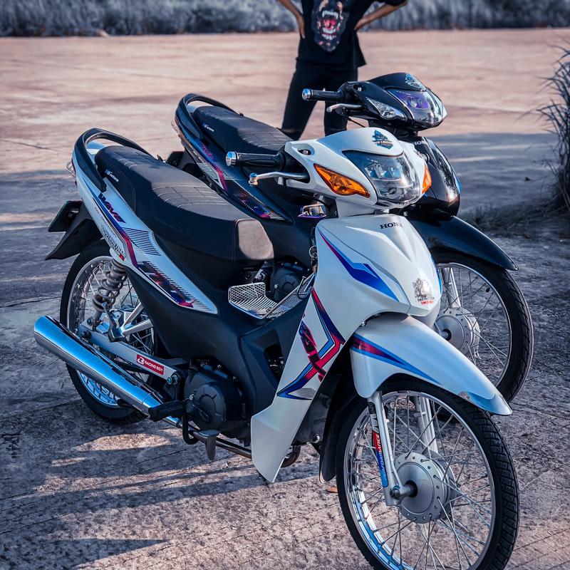 Tem rời wave 110 - mẫu 7 màu (TEM 3 LỚP) Nhãn Dán