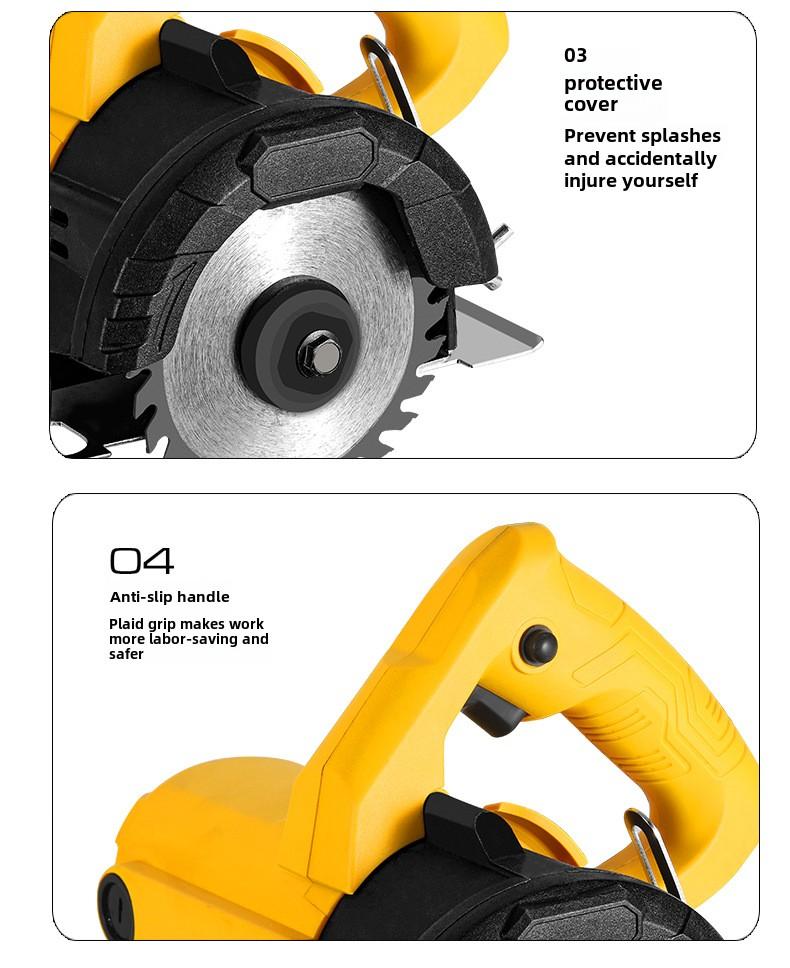 Product Introduction of Multifunctional Tile Cutting Machine Small Portable Woodworking High Power Electric Groover Stone Cutting Machine Stone Cutting Machine Slotting Machine Electric Tool 6