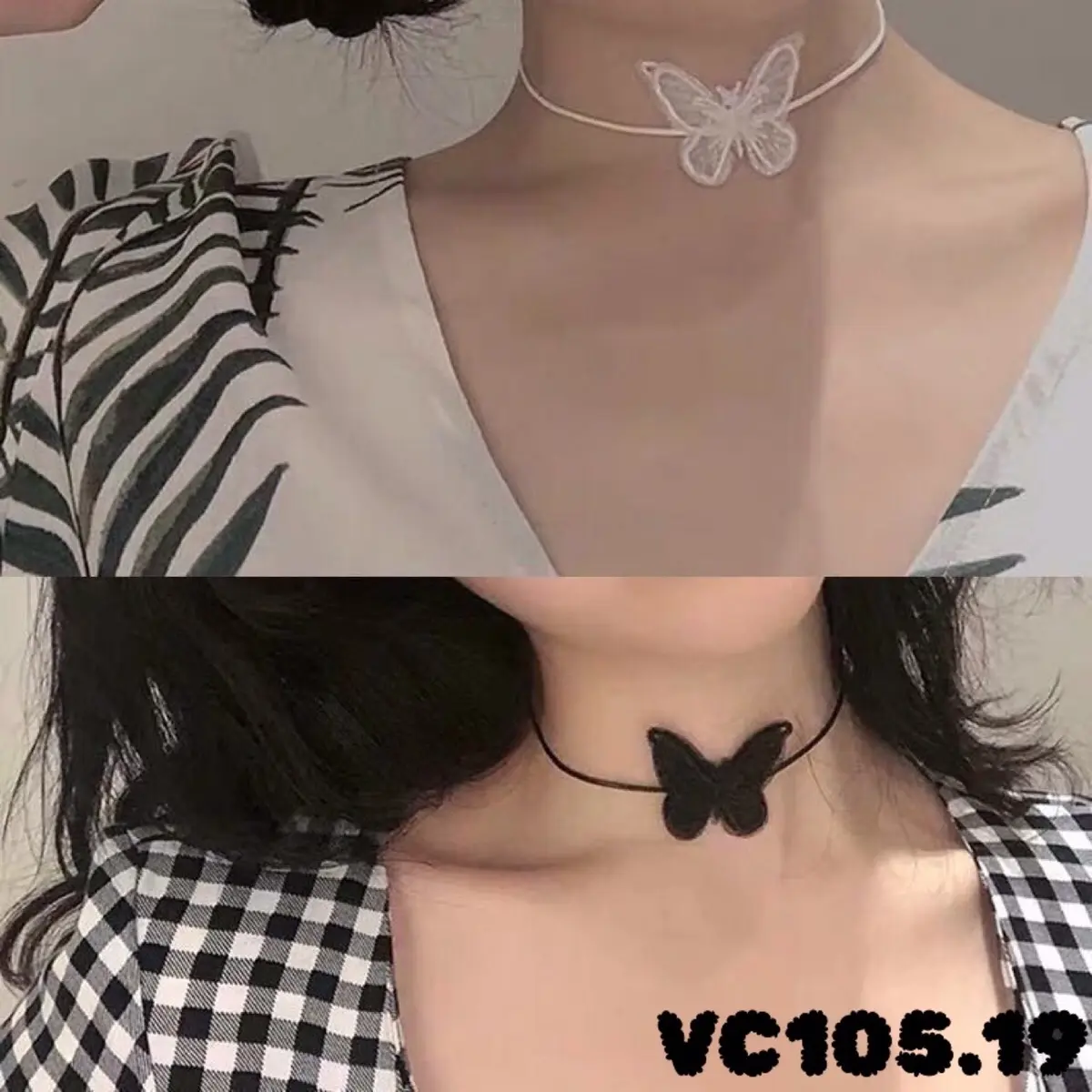 Vòng cổ choker 2 màu