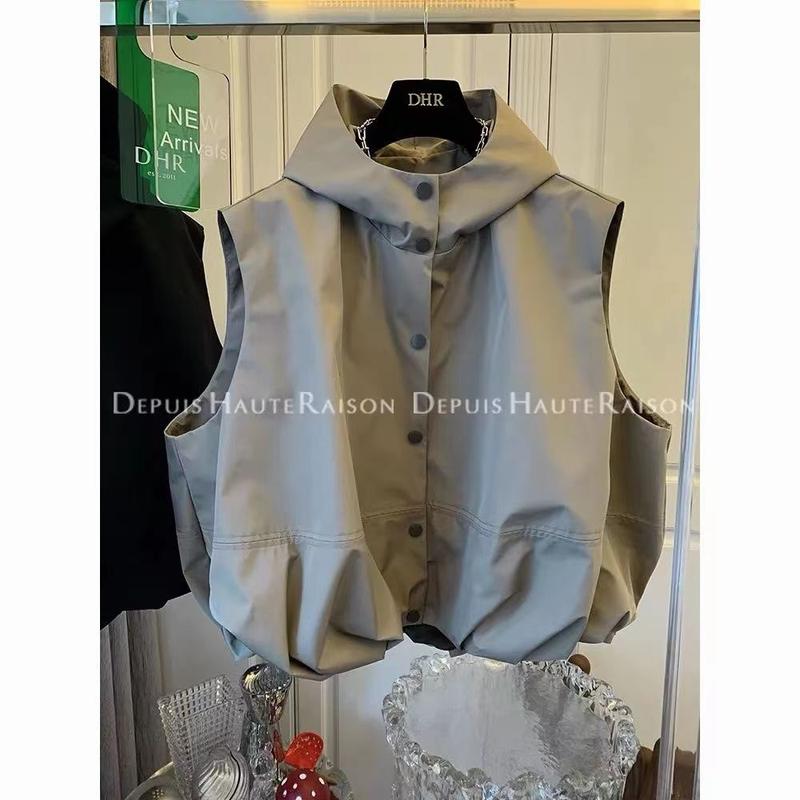 Product Introduction of Áo Ba Lỗ Thể Thao Thường Ngày Có Mũ Trùm Đầu Thời Trang 2024 Áo Ba Lỗ Nam Nữ Và Áo khoác ngoài Dáng Rộng Thường Ngày Độc Đáo Mùa Thu Mới Nhung Menswear 15