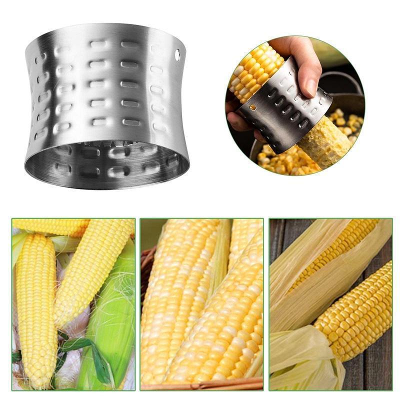 Corn Kernel Extractor Corn Peeler Corn Shovel Threshing Machine Stainless Steel Kitchen Supplies Cooking Tools Peeling Household Corn Tools Household 1