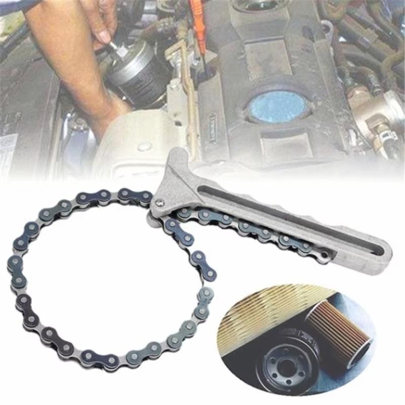 High Quality Adjustable Spanner Plier Grip Key Wrench Remover Tools Car Engine Oil Filter Chain Durable Car Repair Tools 0