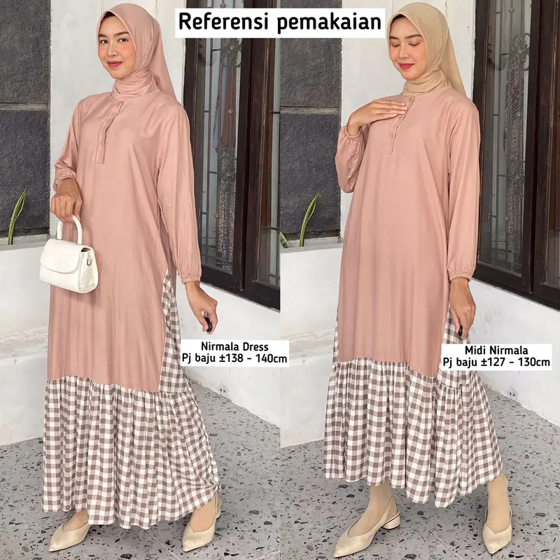 Nirmala Maxy dan Midi Dress - Gamis Twill Rayon Lebaran 5