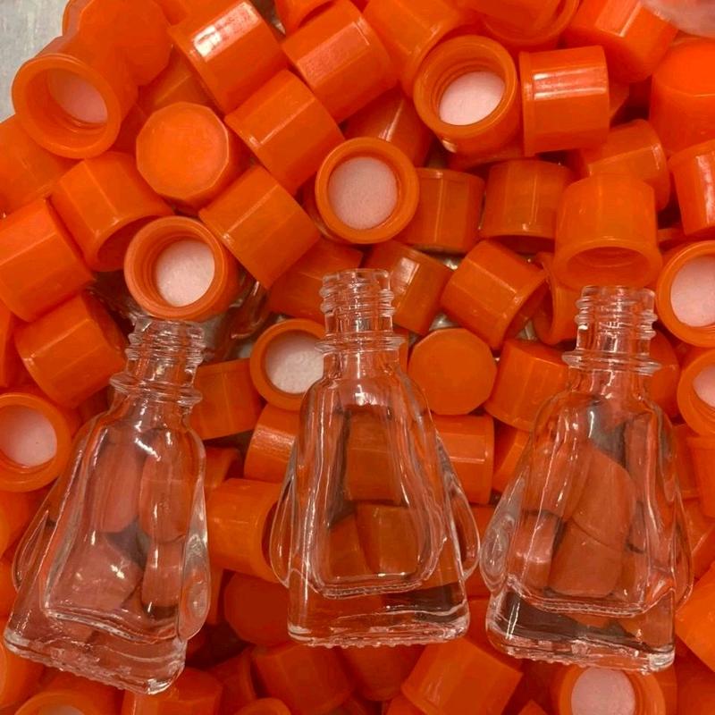 100 Vỏ Chai chiết dầu gió 3ml Đựng chiết dầu có nắp[có tặng] 4