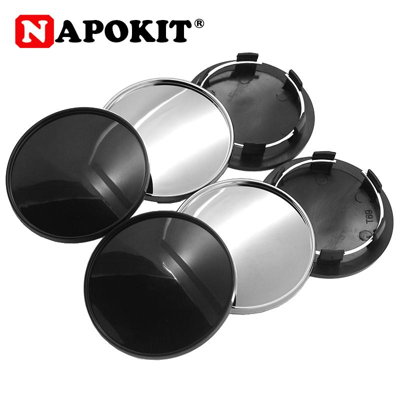 4pcs No Logo 69mm Fit 65mm Sticker Car Wheel Center Cap For Audi ...