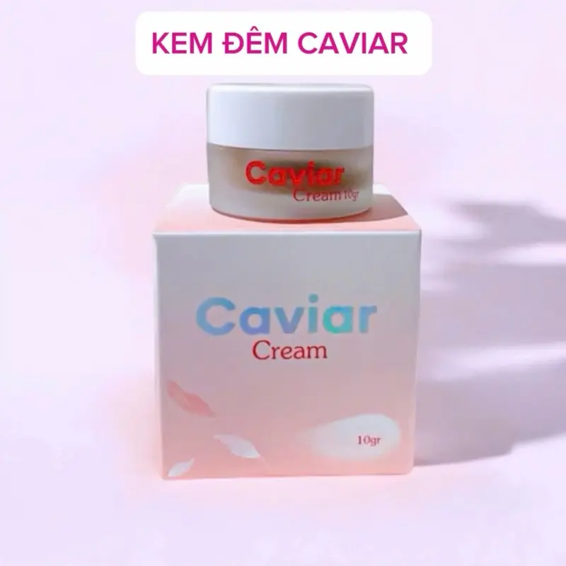 Kem đêm Caviar Tr.ứng cá tầm đen. Hỗ trợ giảm thâm, nám, sạm, tàn nhang, đồi mồi, đốm nâu dưỡng trắng da. Skincare Da Làm Đẹp Da  Nữ Dưỡng Ẩm Da