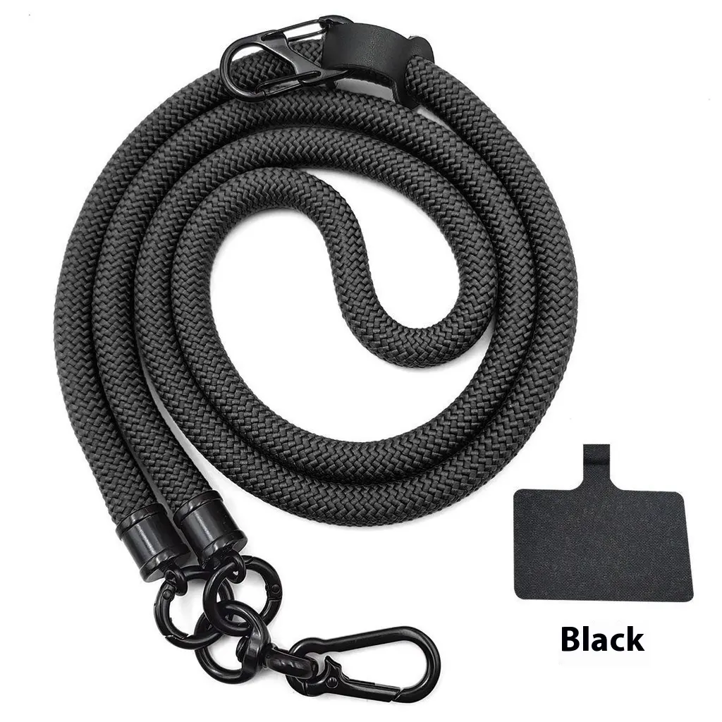 SL 8mm Mobile Phone Lanyard Diagonal Outdoor Strong Durable Mobile Phone Case Clip Hanging Neck High-End Anti-Theft Camera Strap