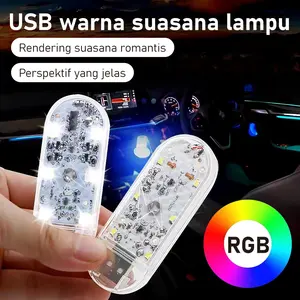 Lampu Interior Mobil LED Lampu Kolong Motor / Lampu Sentuh Lampu Ambient Auto Atap Langit-langit / Tanpa Kabel Lampu Plafon Mobil
