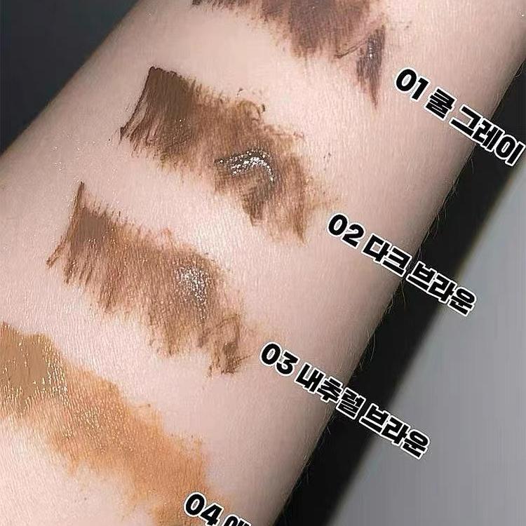 Kem Lông Mày Peripera, Hàn Quốc, Màu Nâu, Tự Nhiên, Bền, Không Thấm Nước Và Chống Mồ Hôi, Đầu Cọ Cực Mịn, Chống Nhòe 6