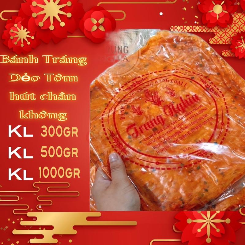 Bánh Tráng Dẻo Tôm Cay Đặc Biệt [ Hút Chân Không ]Trung Nghĩa - Ăn Vặt, Snack Cay Food