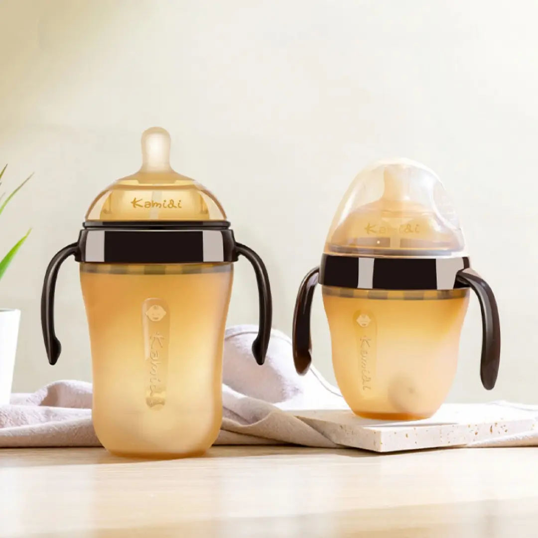 Bình sữa Silicon nâu cao cấp chính hãng