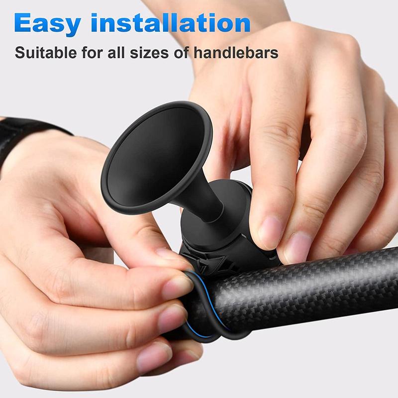 Product Introduction of Bike Bell Electronic Loud Horn ABS Safety Electric Speaker Ring Bell Warning Alarm Bell 36