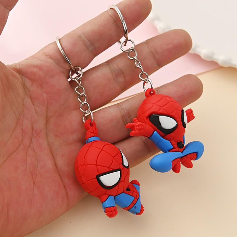 Mặt Dây Chuyền Móc Khóa Người Nhện, Chất Liệu PVC, Nhân Vật Người Nhện Đỏ, Móc Chìa Khóa Anh Hùng, Mặt Dây Chuyền Chìa Khóa Ô Tô Tự Làm, Mặt Dây Chuyền Đồ Trang Trí Túi Xách, Mặt Dây Chuyền Quà Tặng, # 458179 3