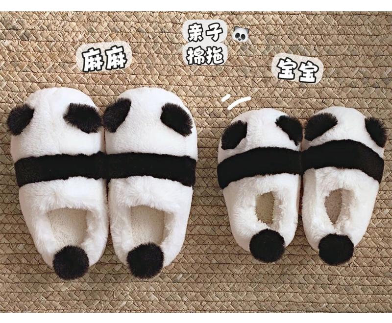 Product Introduction of Dép Bông, Dành Cho Nữ, Giày Đi Trong Nhà Mùa Đông, Nhồi Bông Chống Trượt, Ấm Áp, Thiết Kế Hình Gấu Trúc, Đế Mềm, Thích Hợp Cho Các Cặp Đôi, Dép Chồng Và Bố Mẹ-Bé, Năm 2024 18