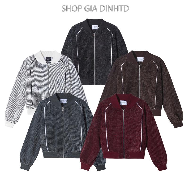 Áo khoác nam nữ chất liệu dạ kim tuyến kiểu dáng CROPTOP năng động thoải mái trẻ trung phong các hiện đại