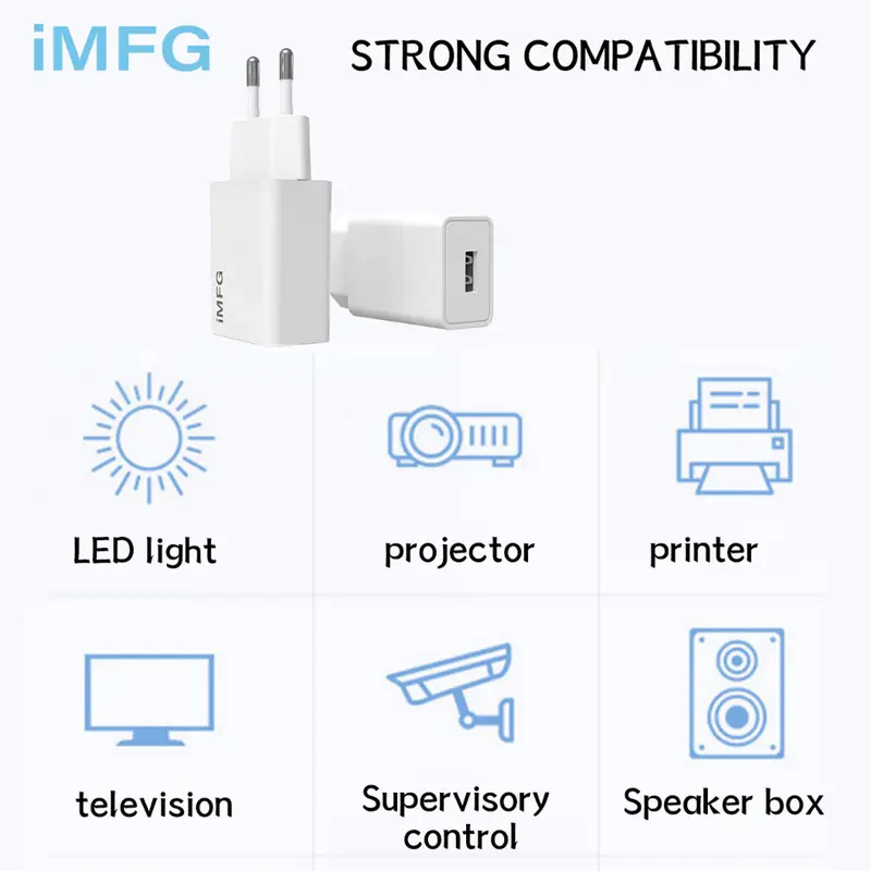 iMFG Charger i-C4 Single Port USB 10W Fast Charging 2A Pengisi daya serbaguna berdaya rendah 5