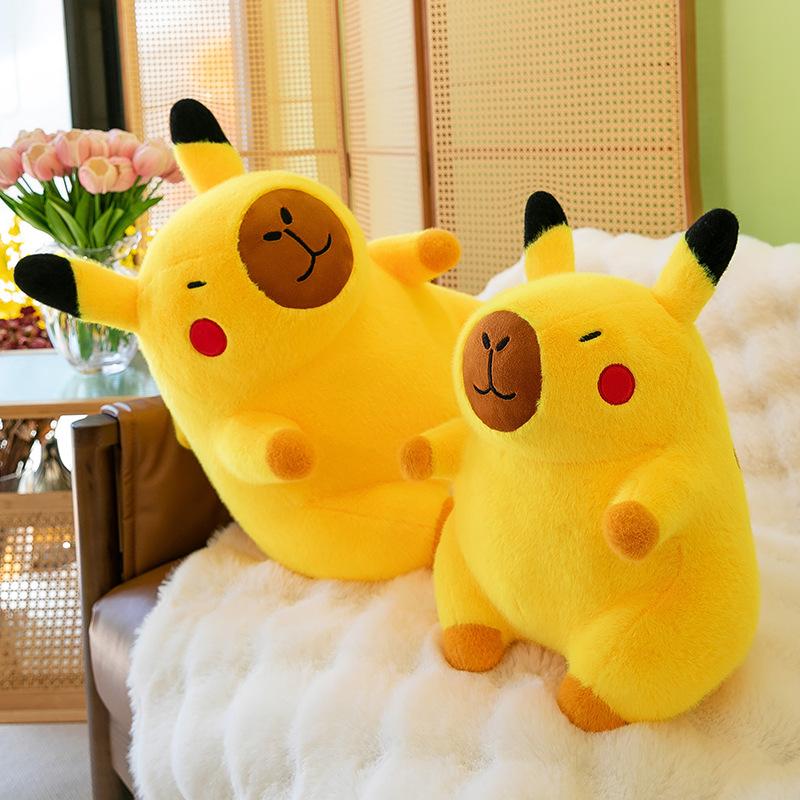 Gấu Bông Chuột Capybara Cosplay Pikachu Cute Hot Trend Đáng Yêu Món Quà Dành Cho Mọi Lứa Tuổi Thú Nhồi Bông Đồ Chơi Toy Thú Bông