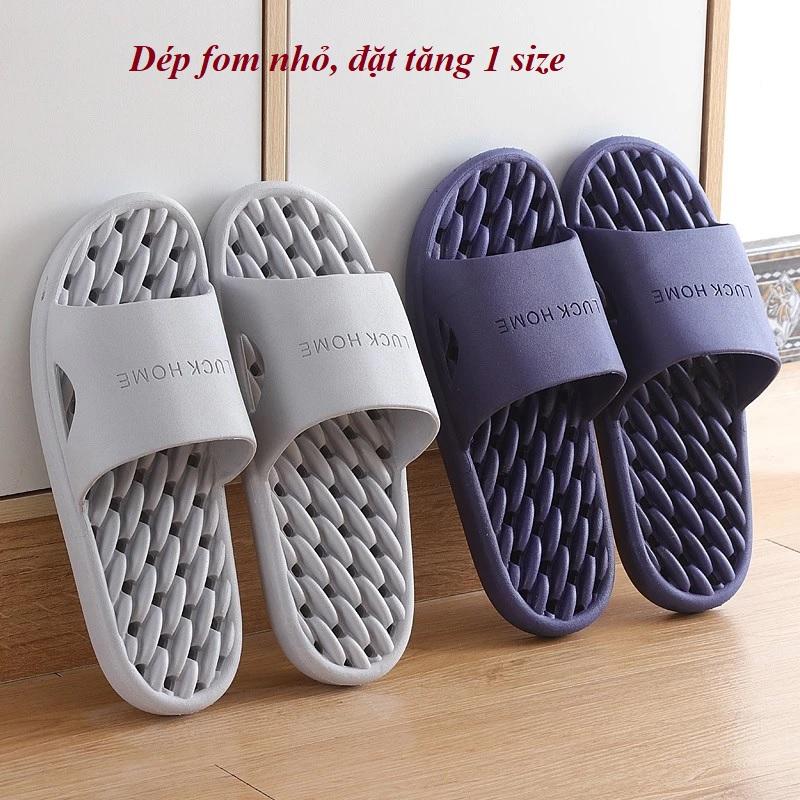 Dép mang trong nhà tắm văn phòng spa có lỗ thoáng khí - massage chân êm nhẹ chống trơn