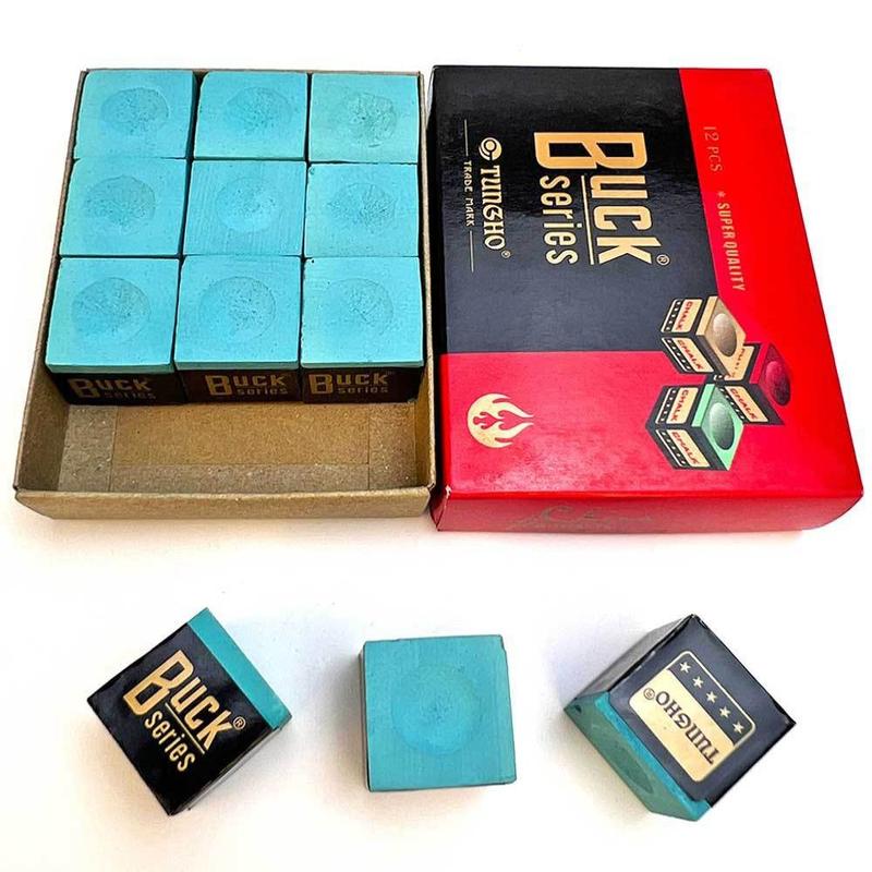 Product Introduction of 12PCS Simplicity Anti Slip Billiards Cue Chalk Durable Portable Snooker Chalk Professional Wear-resistant Billiards Accessories 13