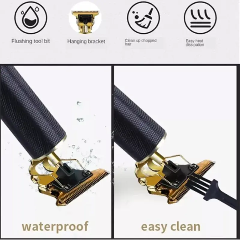 [BISA COD] Alat Cukur Rambut Elektrik Profesional, Alat Cukur Elektrik Profesional, Mesin Pemotong Jenggot dan Rambut Pria Gunting Sisir 6